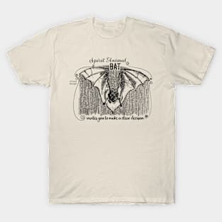 Spirit animal Bat black T-Shirt